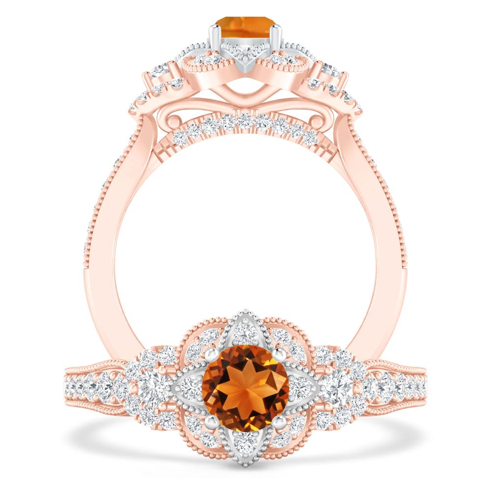 Rose Gold - Citrine