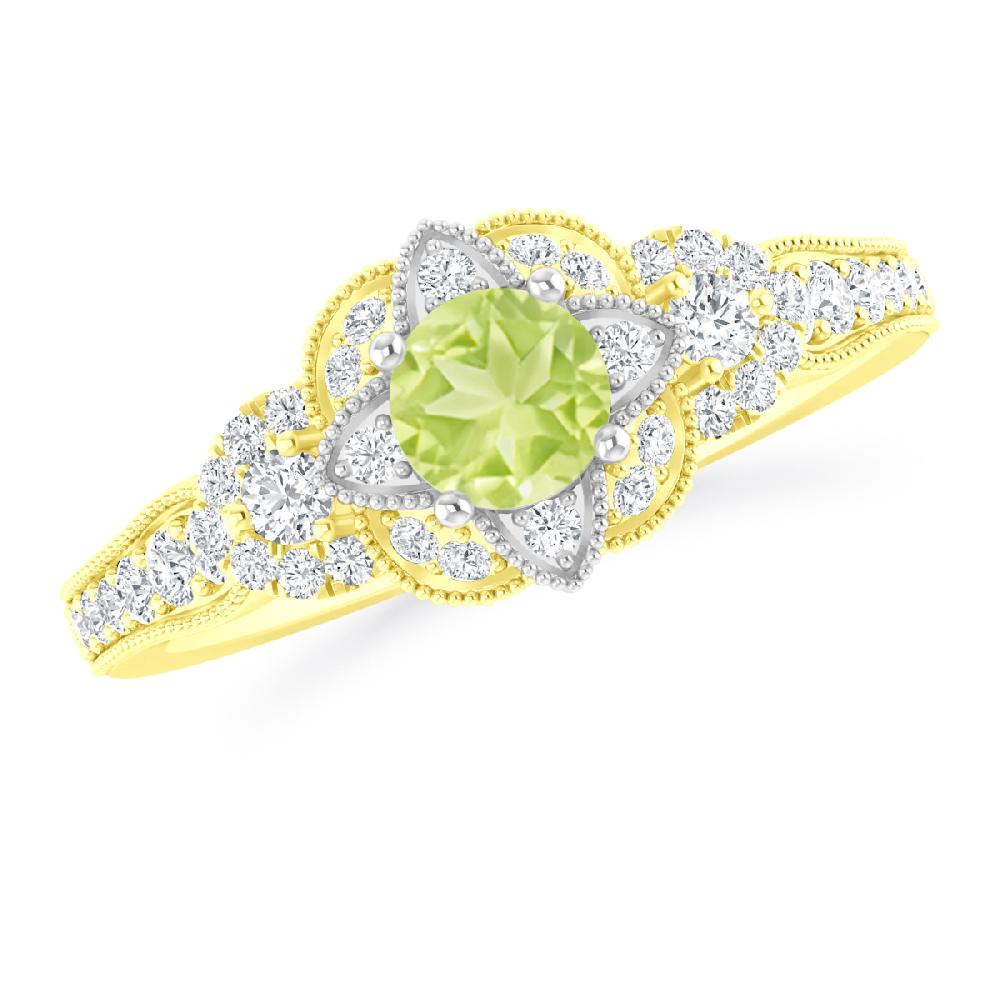 Yellow Gold - Peridot