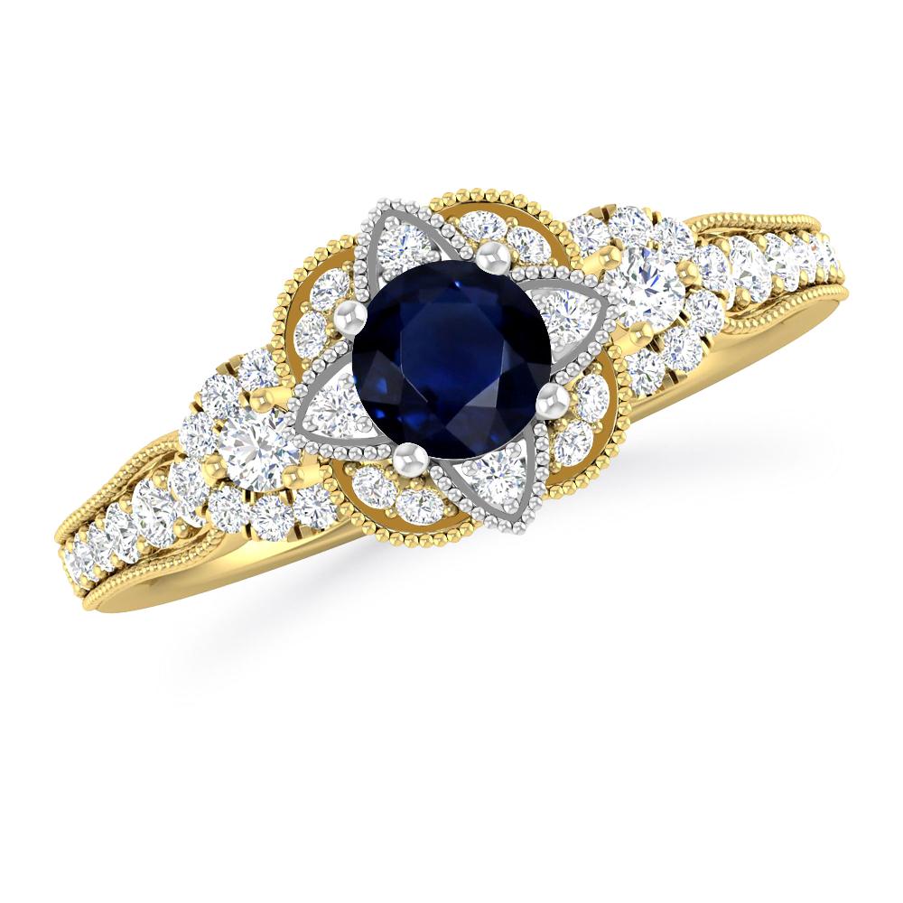 Yellow Gold - Sapphire