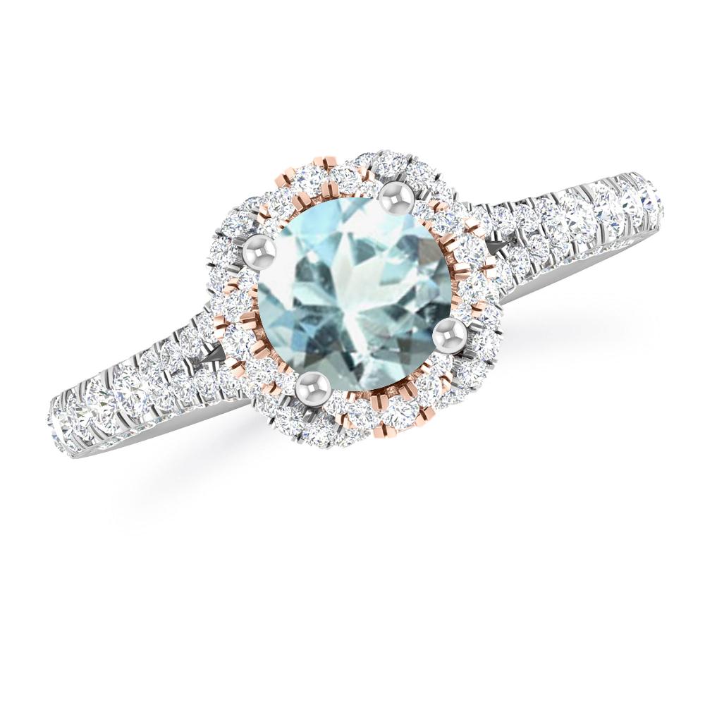 White Gold - Aquamarine