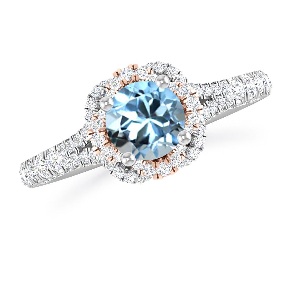 White Gold - Aquamarine