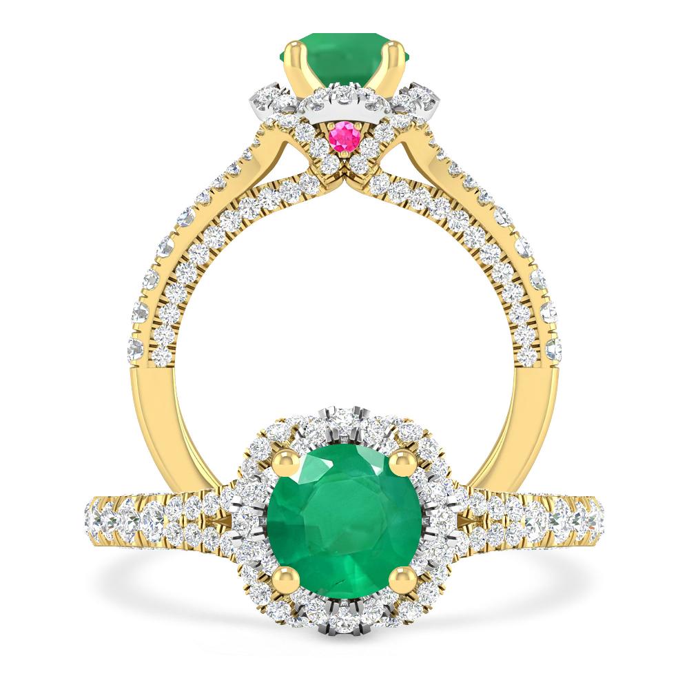 Yellow Gold - Emerald