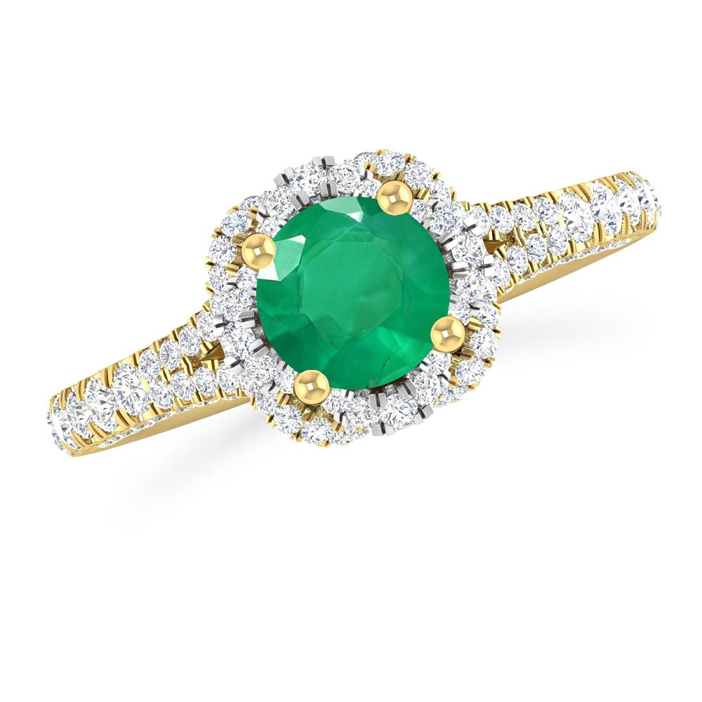 Yellow Gold - Emerald