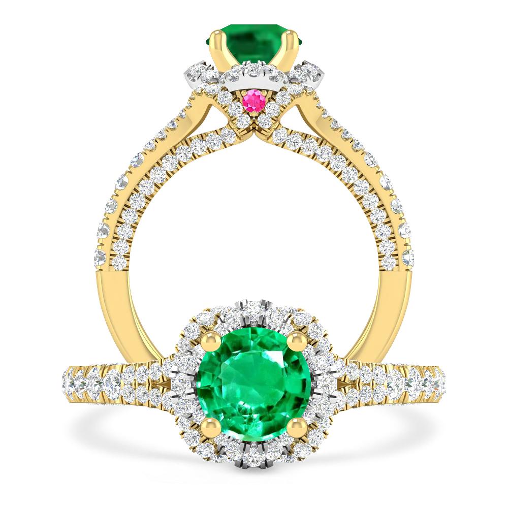 Yellow Gold - Emerald