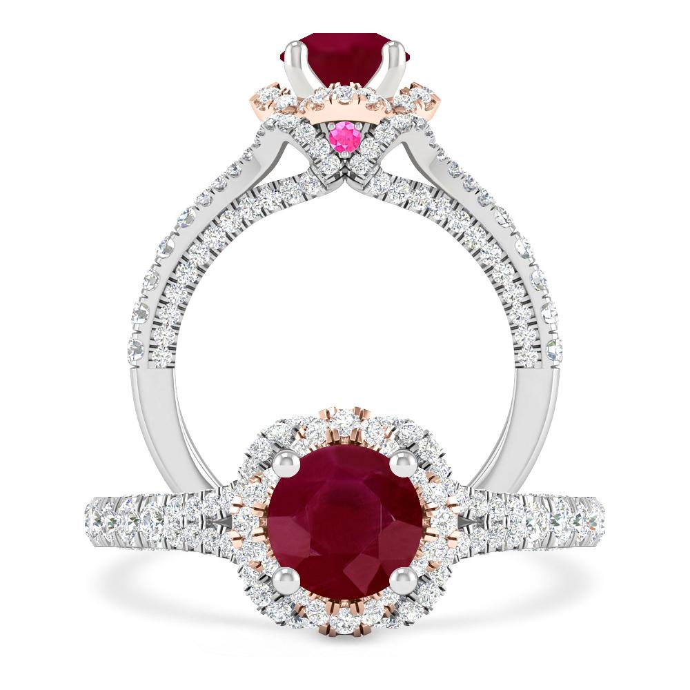 White Gold - Ruby