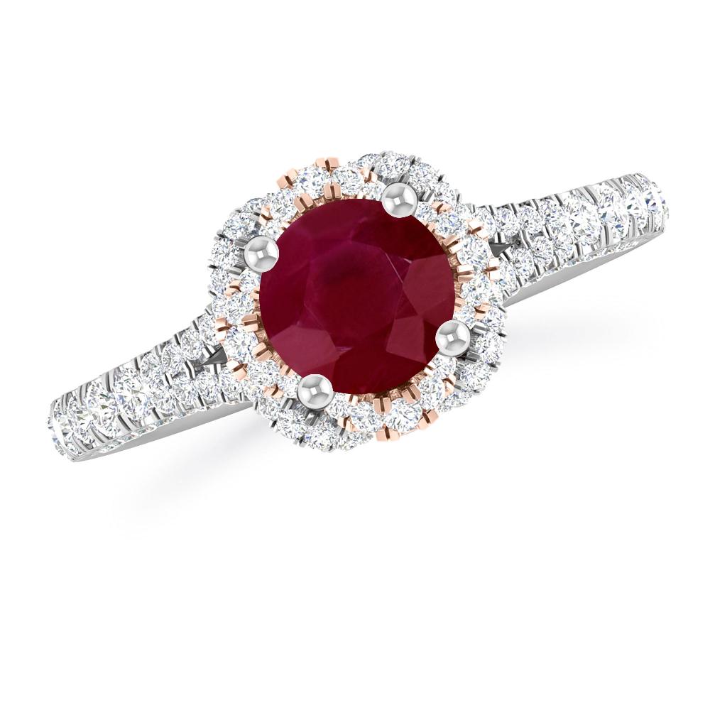 White Gold - Ruby