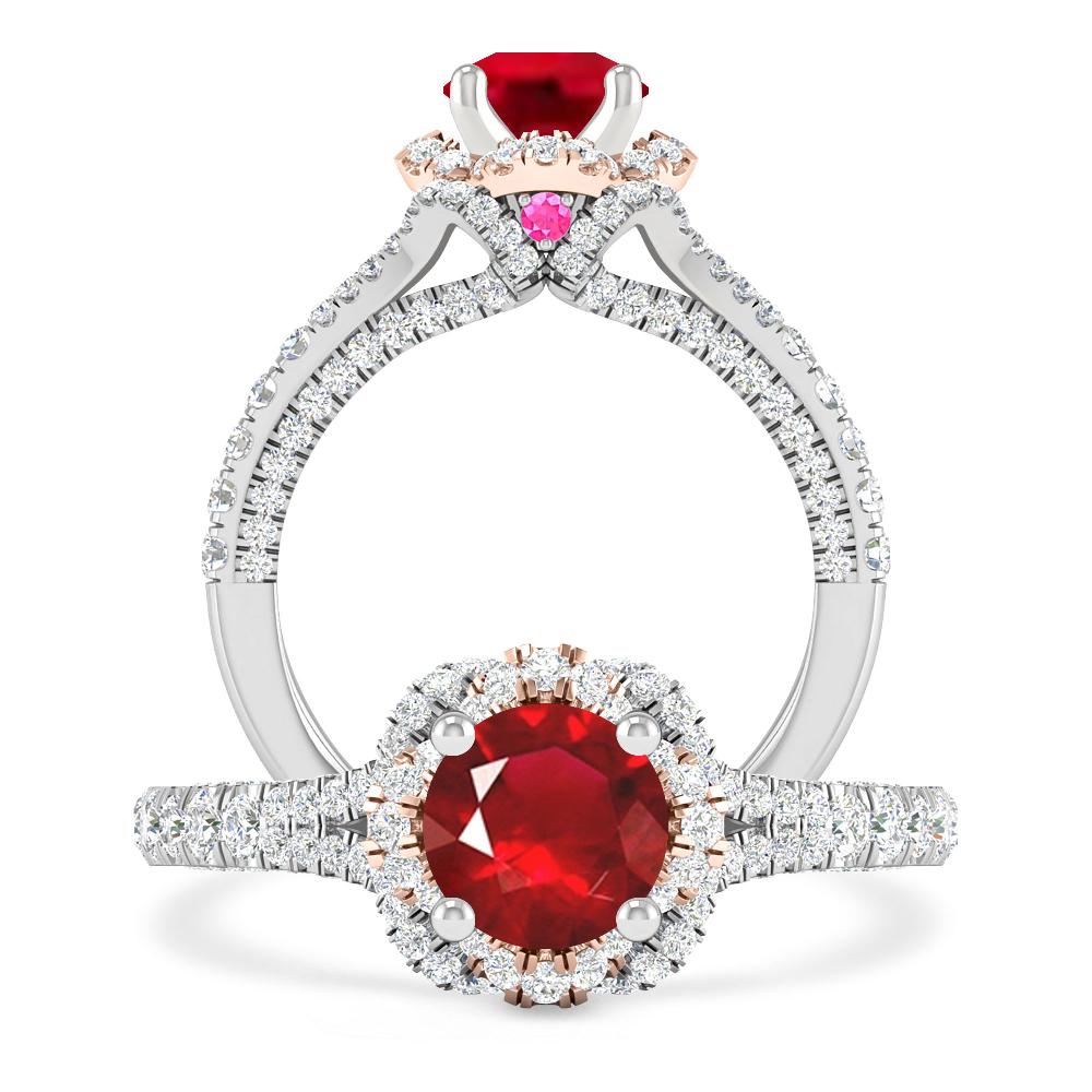 White Gold - Ruby