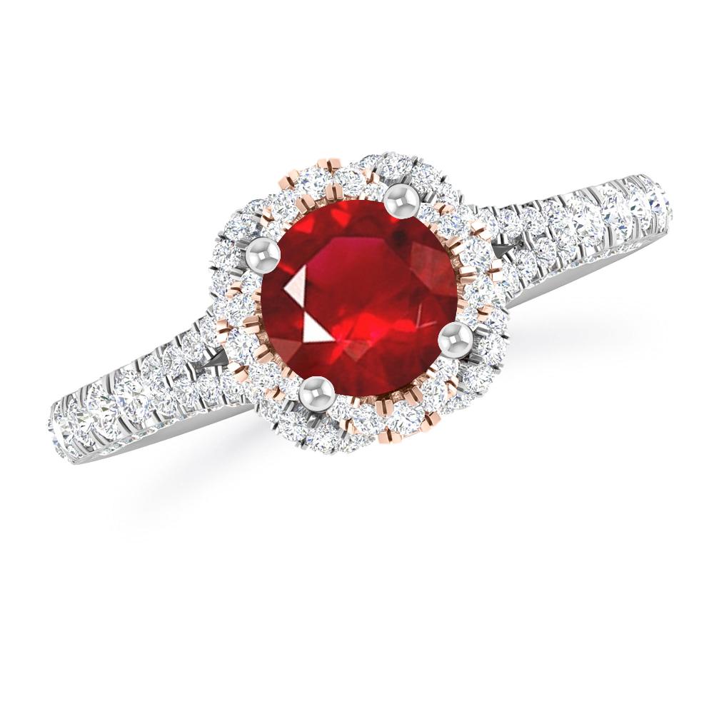 White Gold - Ruby