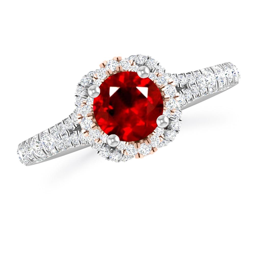 White Gold - Ruby