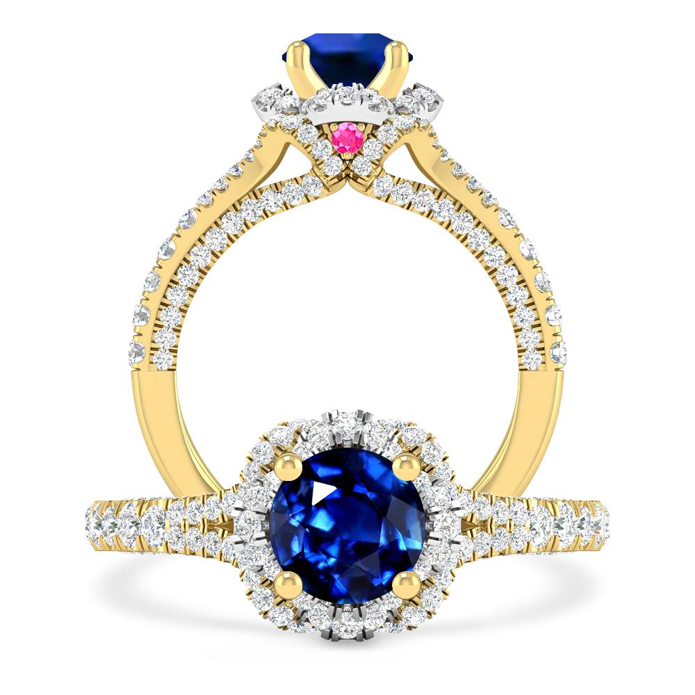 Yellow Gold - Sapphire