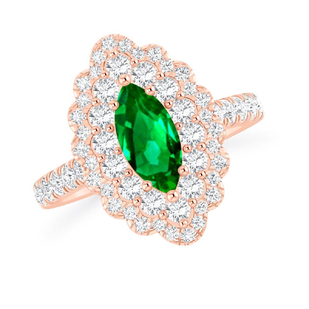 Rose Gold - Emerald