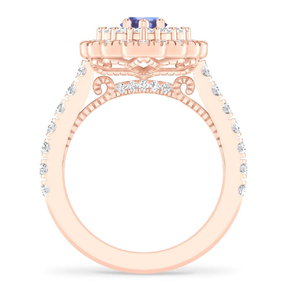 Rose Gold - Tanzanite