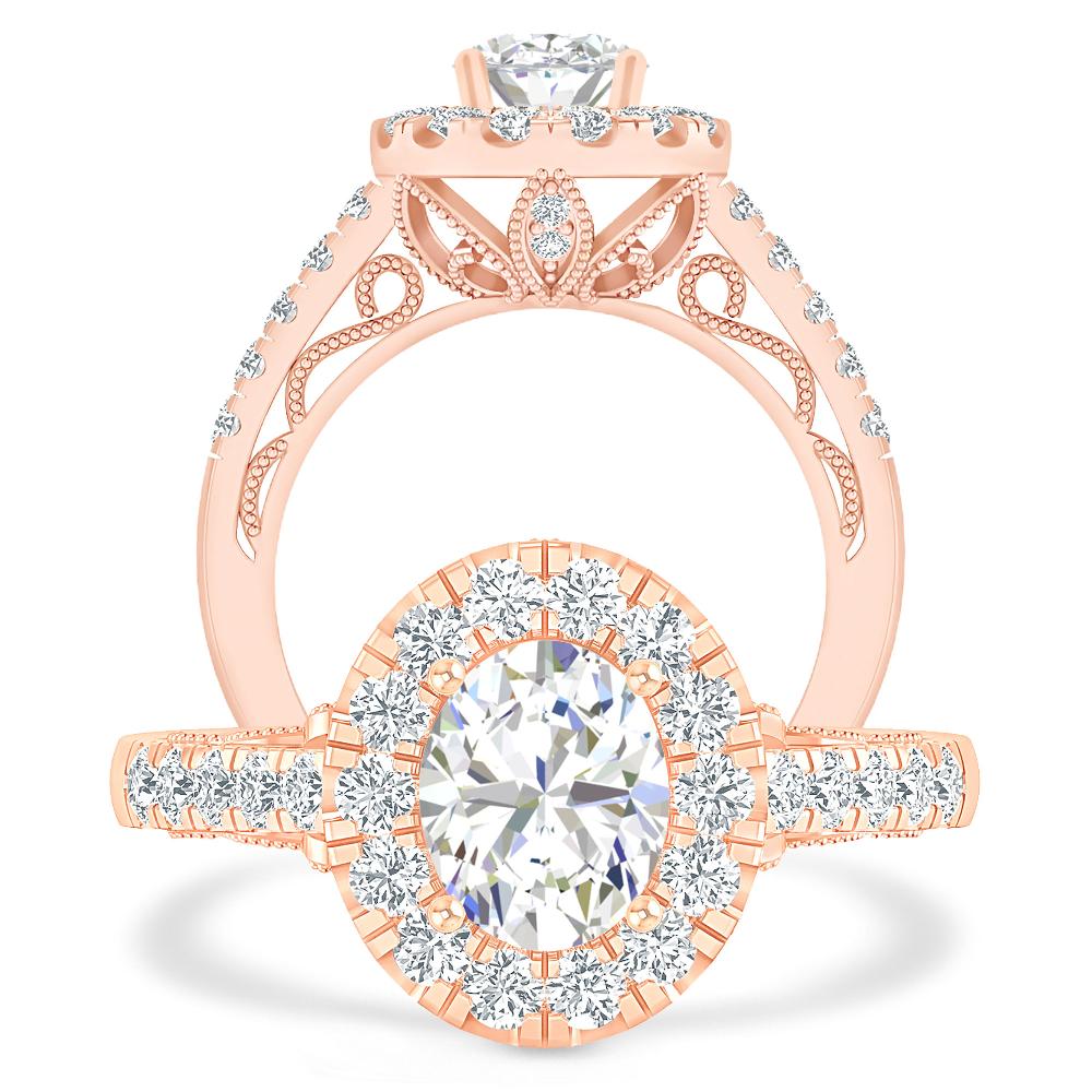 Rose Gold - Oval