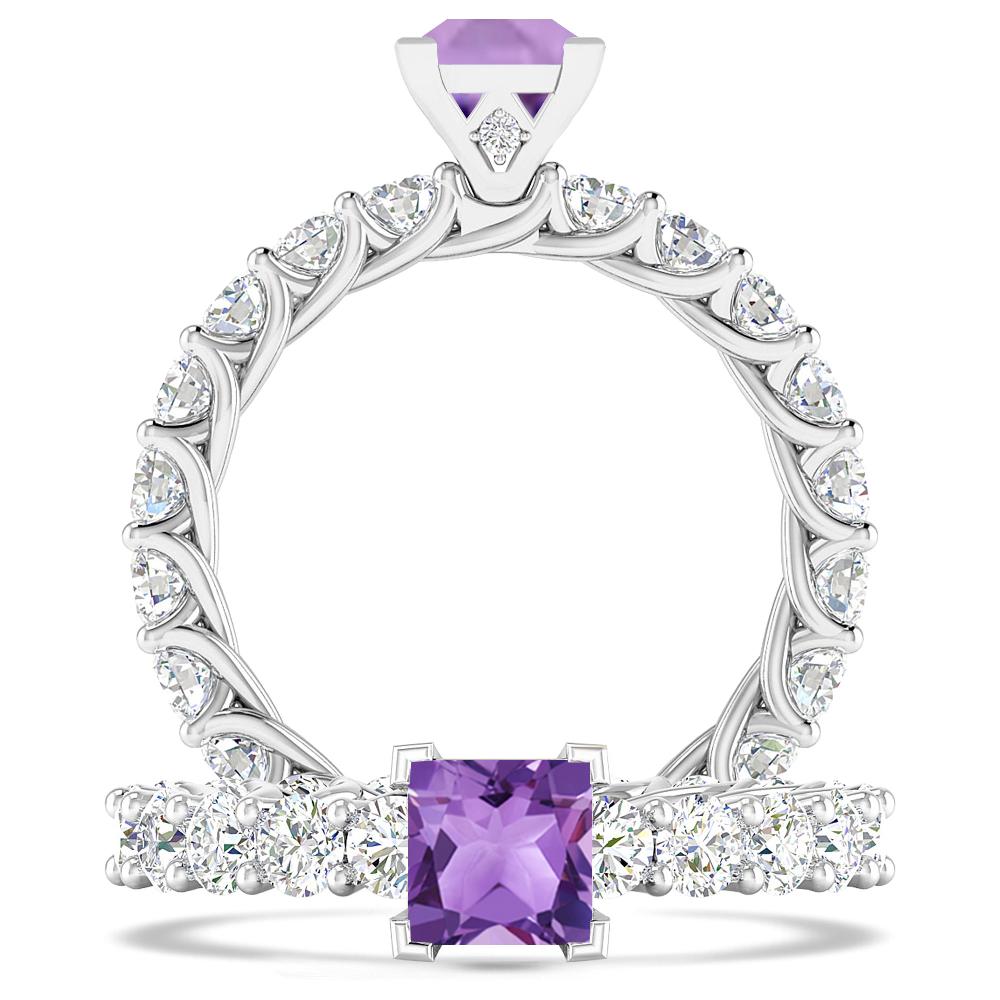 White Gold - Amethyst