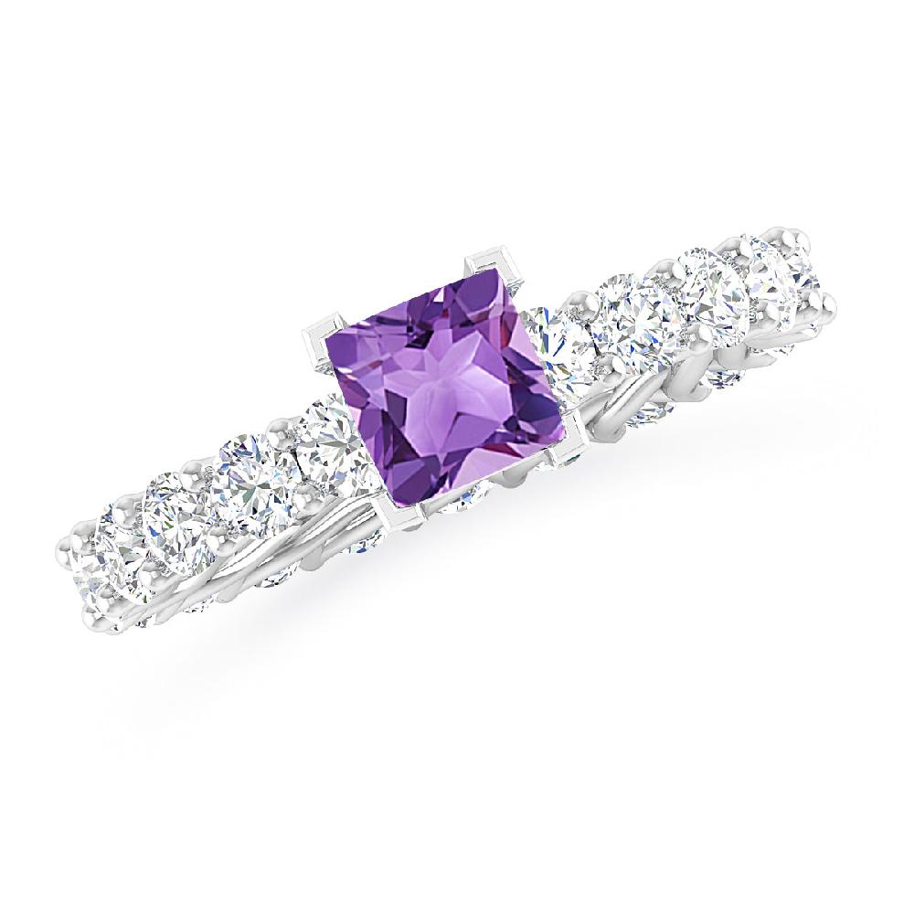 White Gold - Amethyst