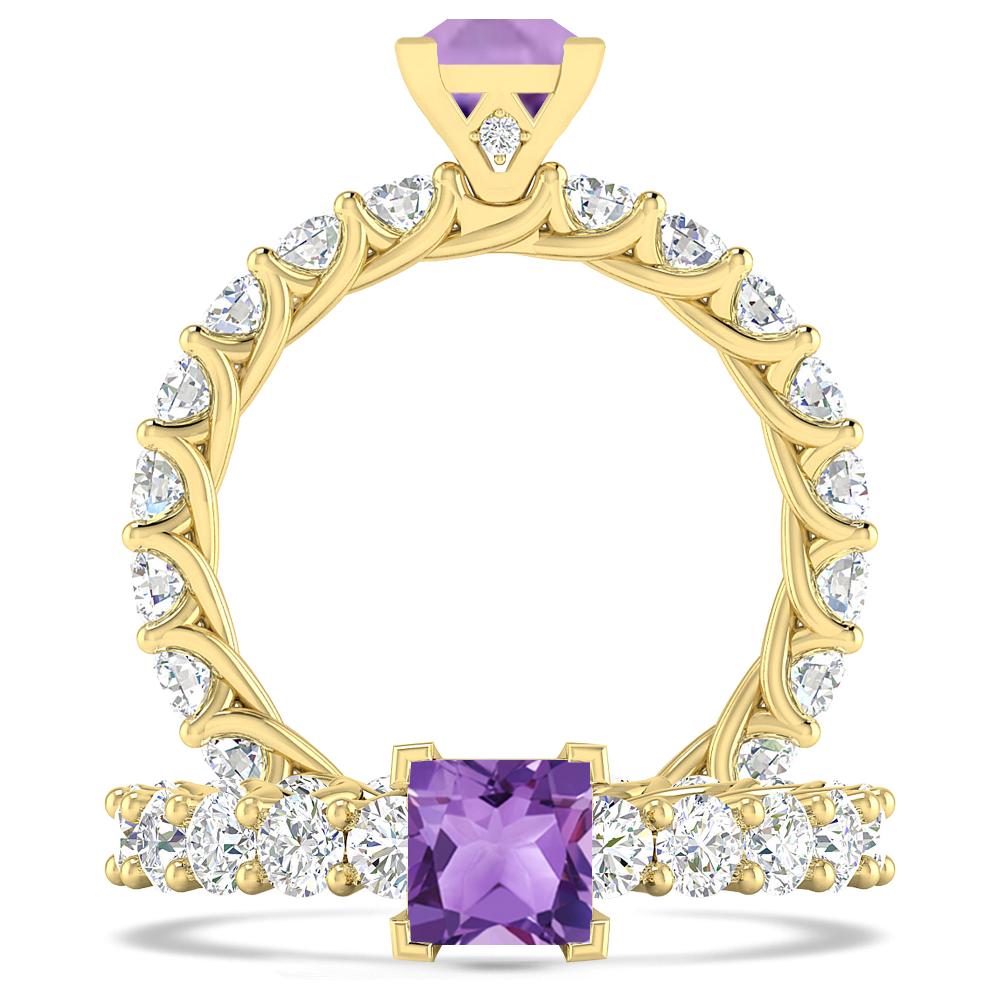 Yellow Gold - Amethyst