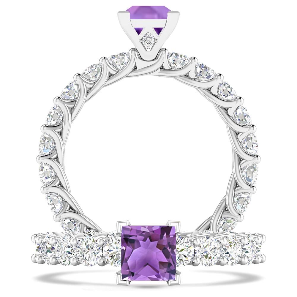 White Gold - Amethyst