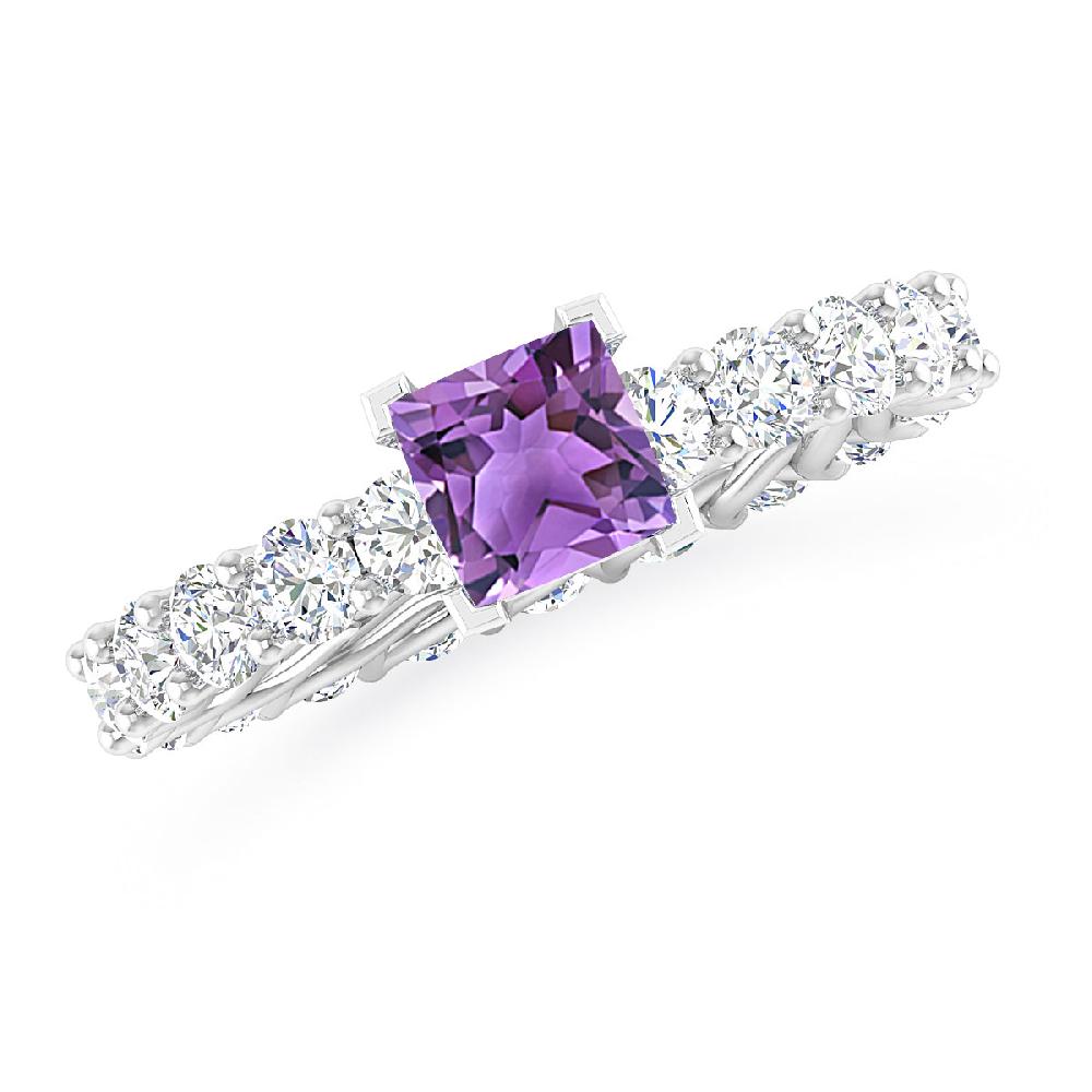 White Gold - Amethyst