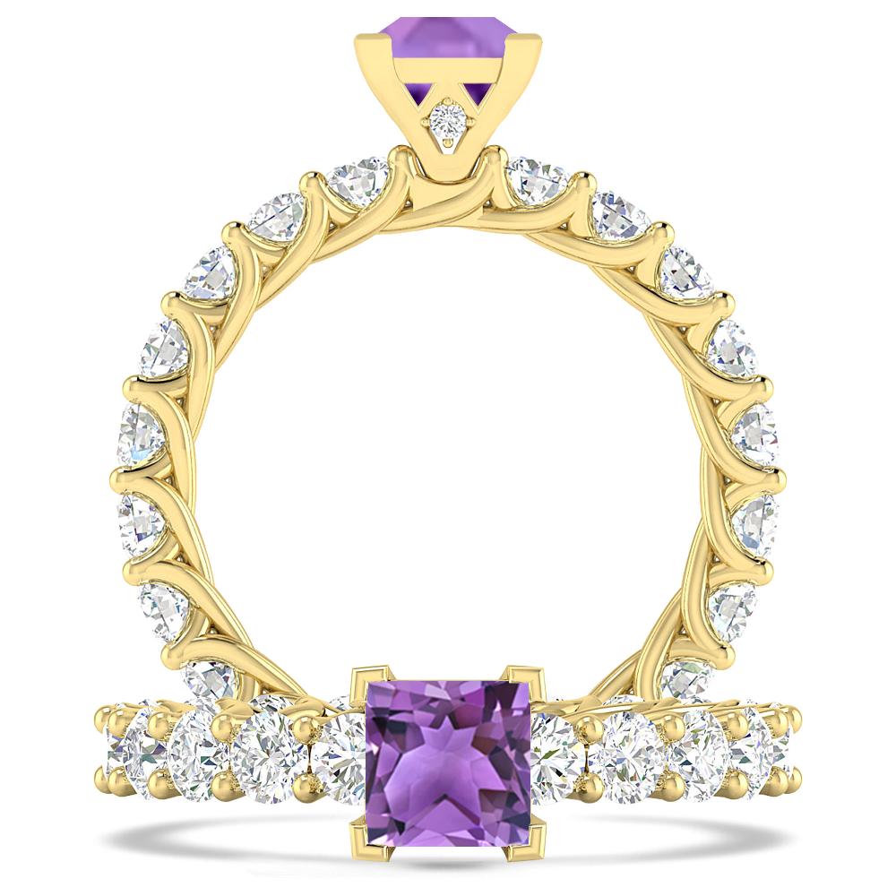 Yellow Gold - Amethyst