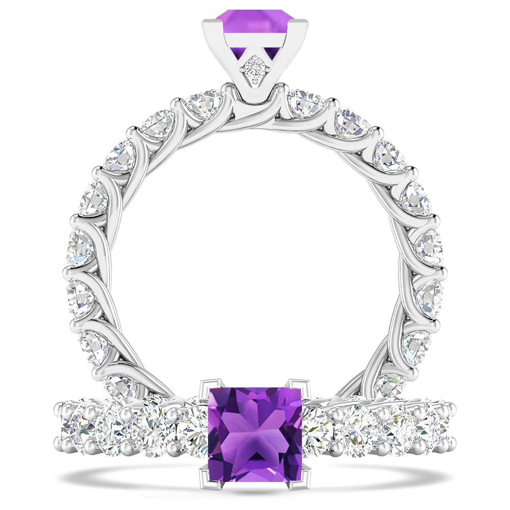 White Gold - Amethyst