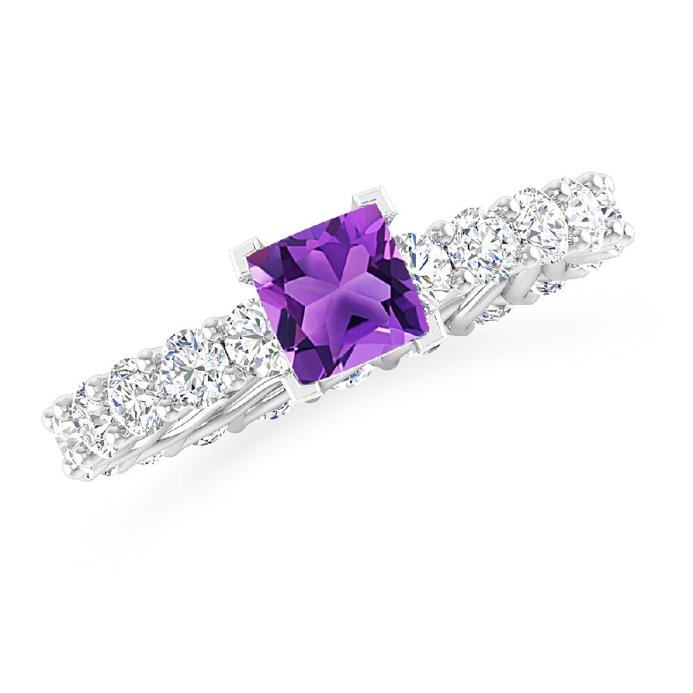 White Gold - Amethyst