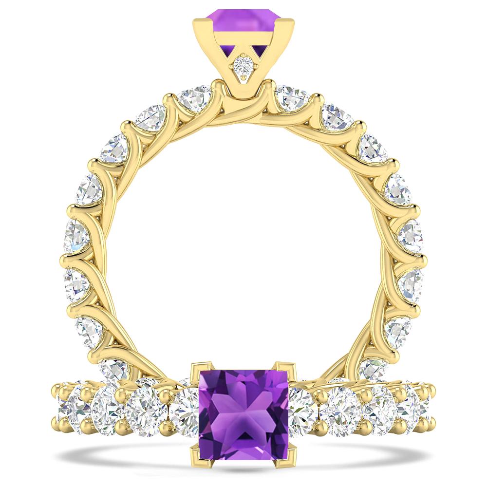 Yellow Gold - Amethyst