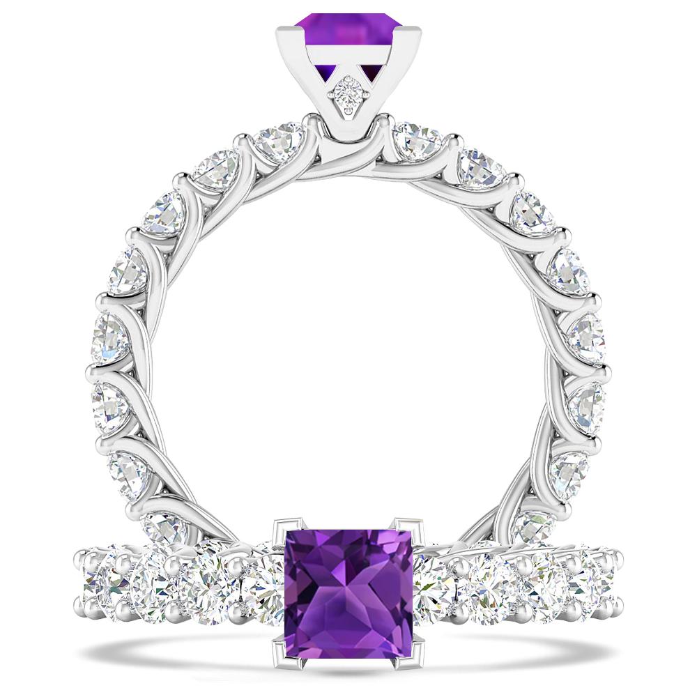 White Gold - Amethyst