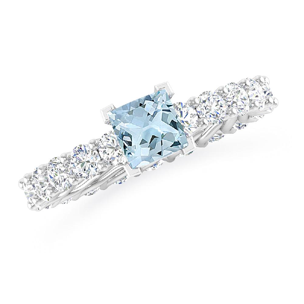 White Gold - Aquamarine