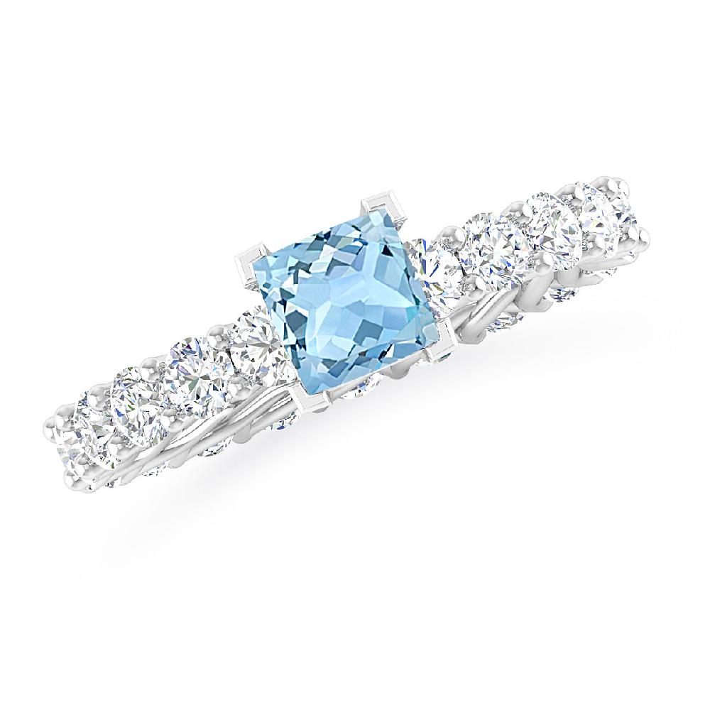 White Gold - Aquamarine