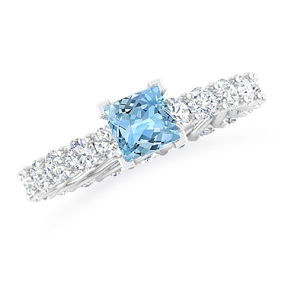 White Gold - Aquamarine