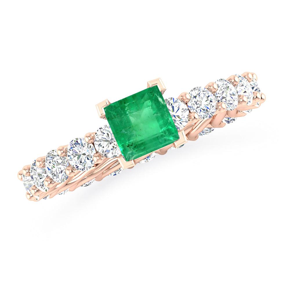 Rose Gold - Emerald