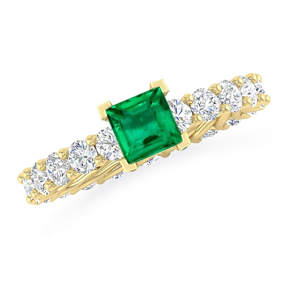 Yellow Gold - Emerald