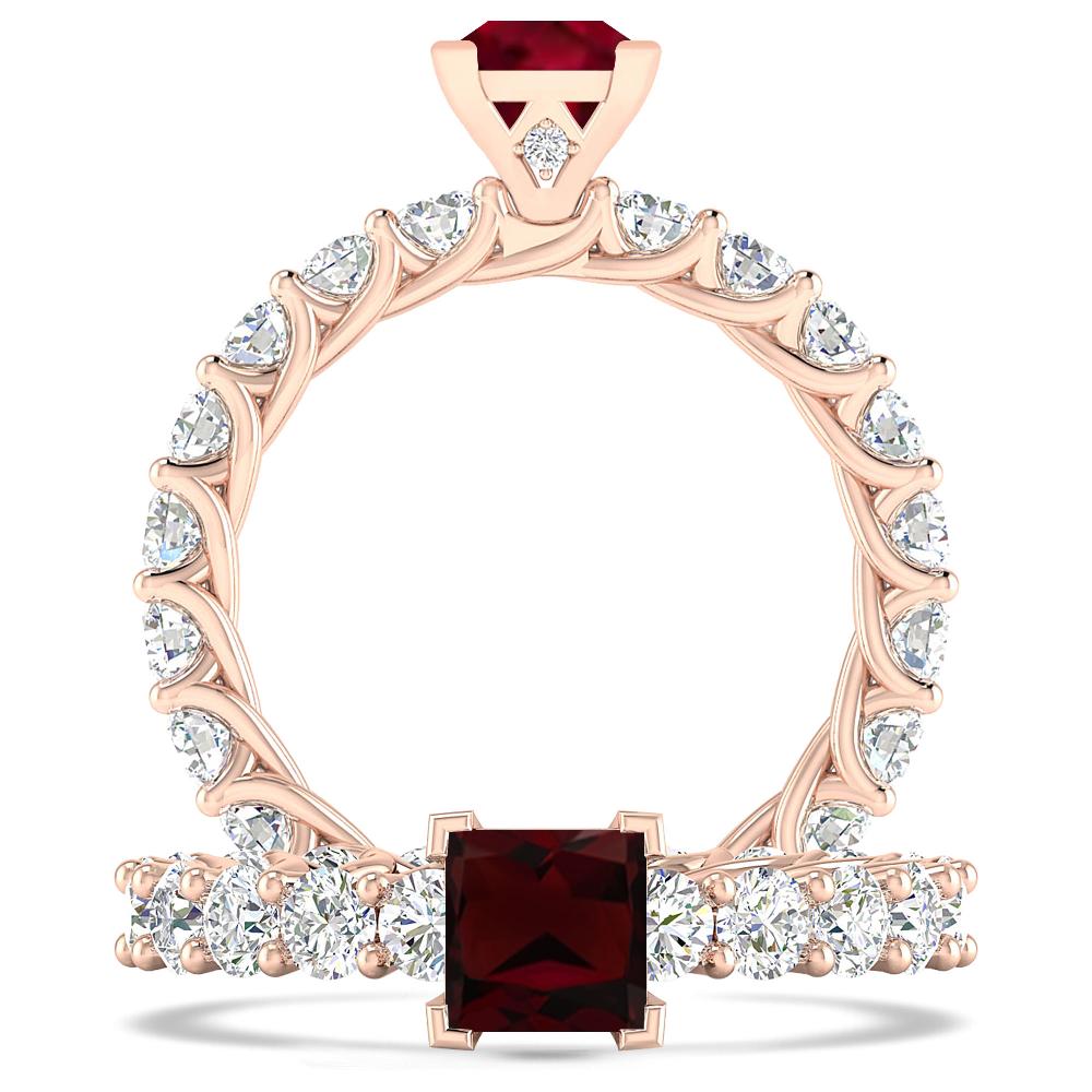Rose Gold - Garnet