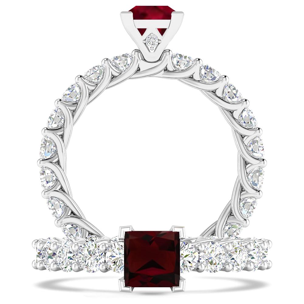 White Gold - Garnet