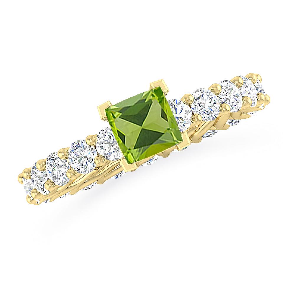 Yellow Gold - Peridot