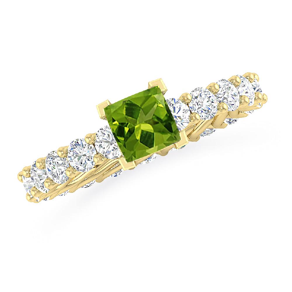 Yellow Gold - Peridot