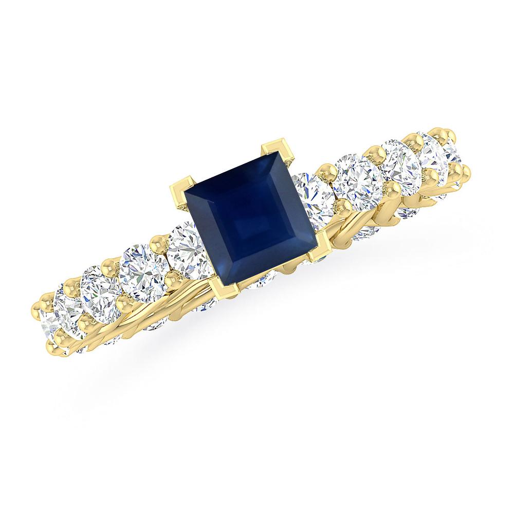 Yellow Gold - Sapphire