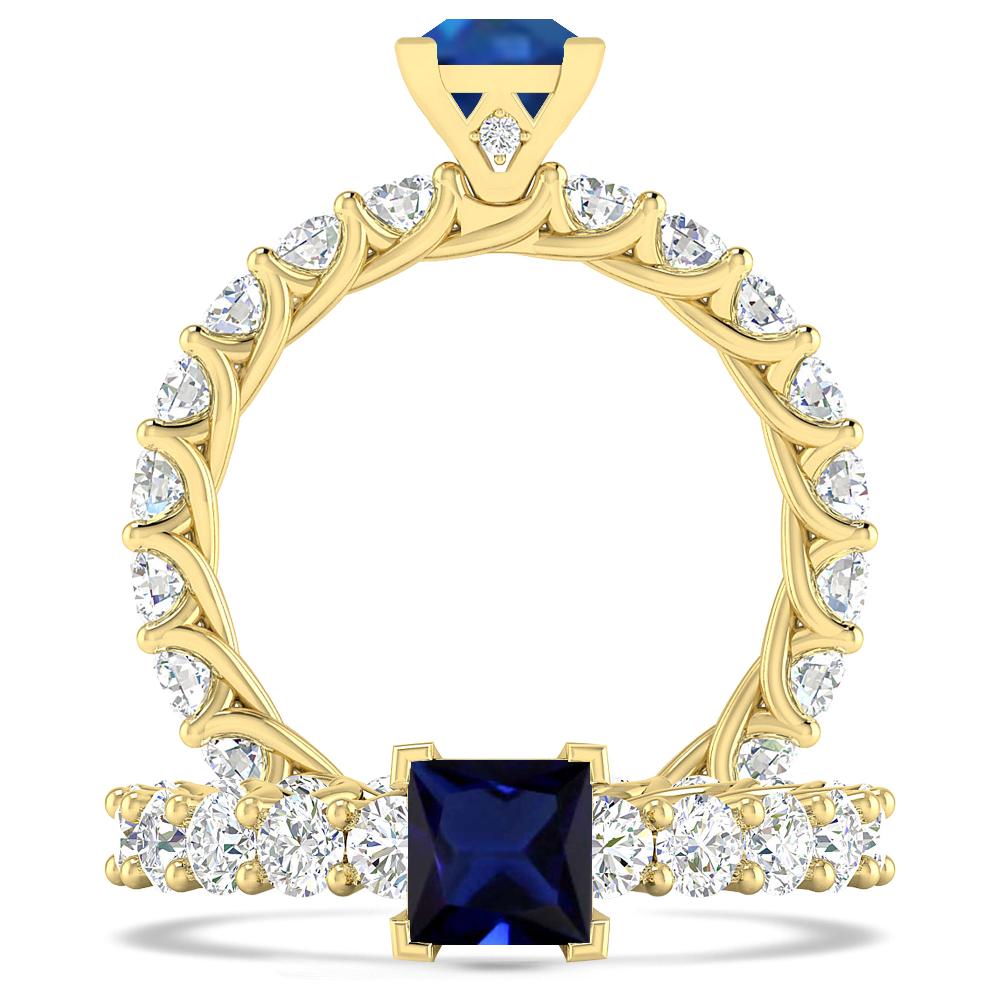 Yellow Gold - Sapphire