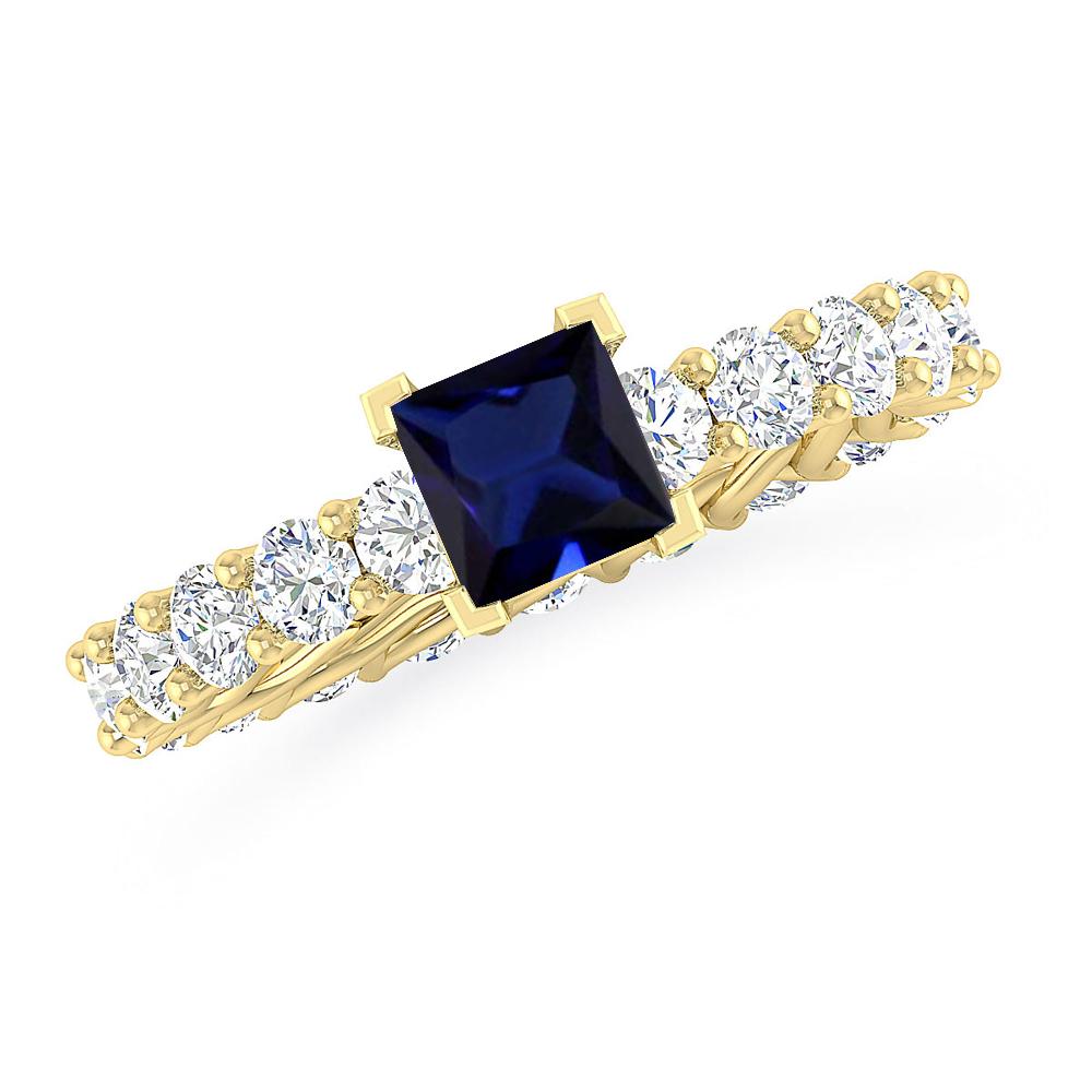 Yellow Gold - Sapphire