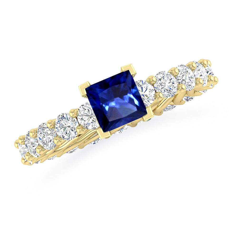 Yellow Gold - Sapphire