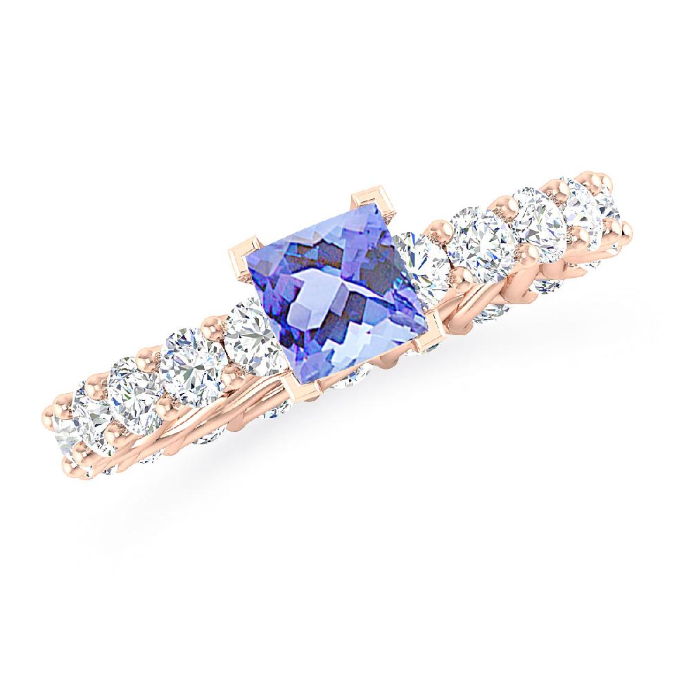 Rose Gold - Tanzanite