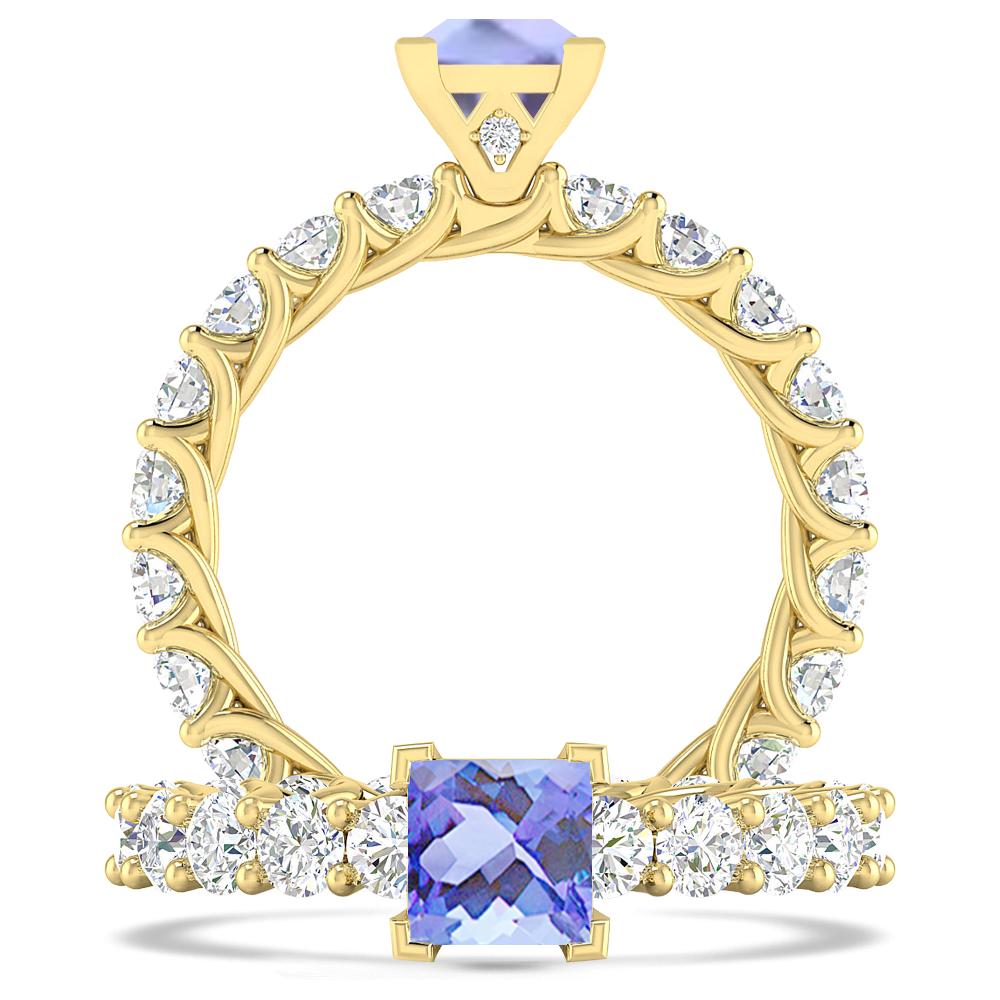 Yellow Gold - Tanzanite