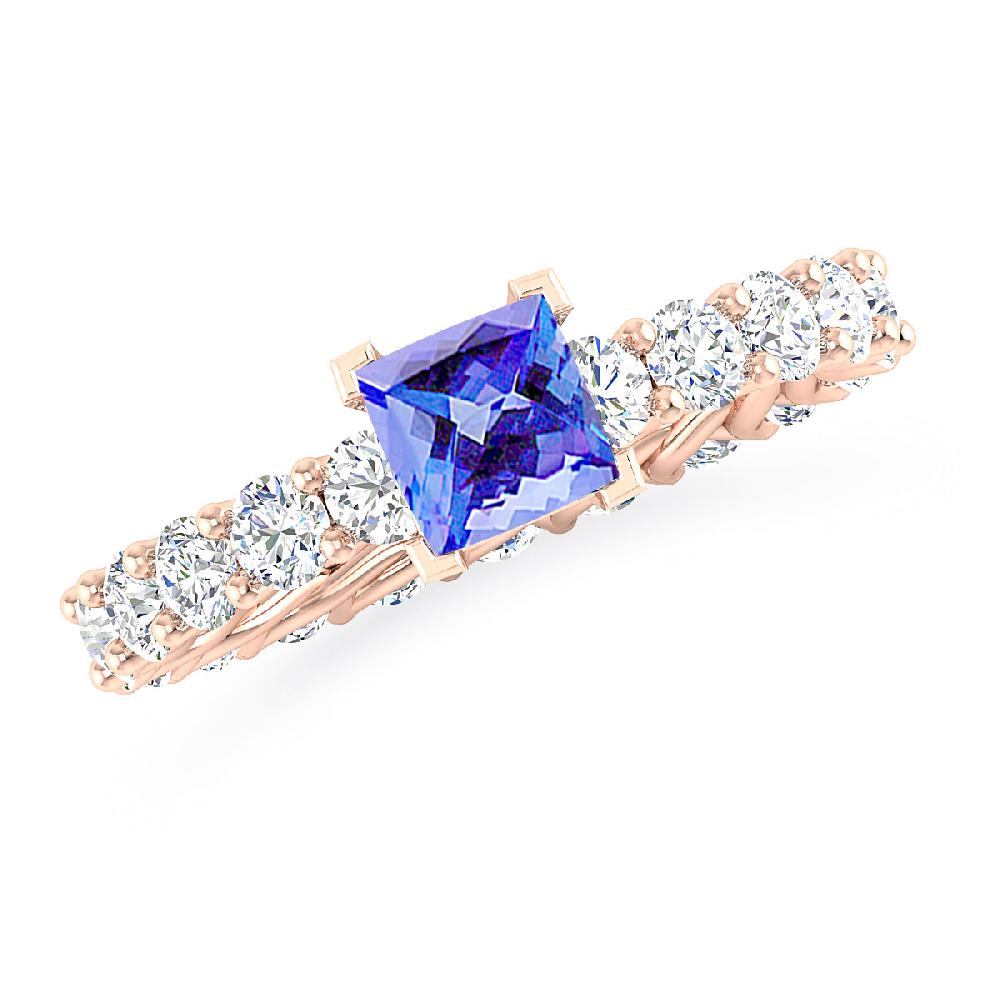 Rose Gold - Tanzanite