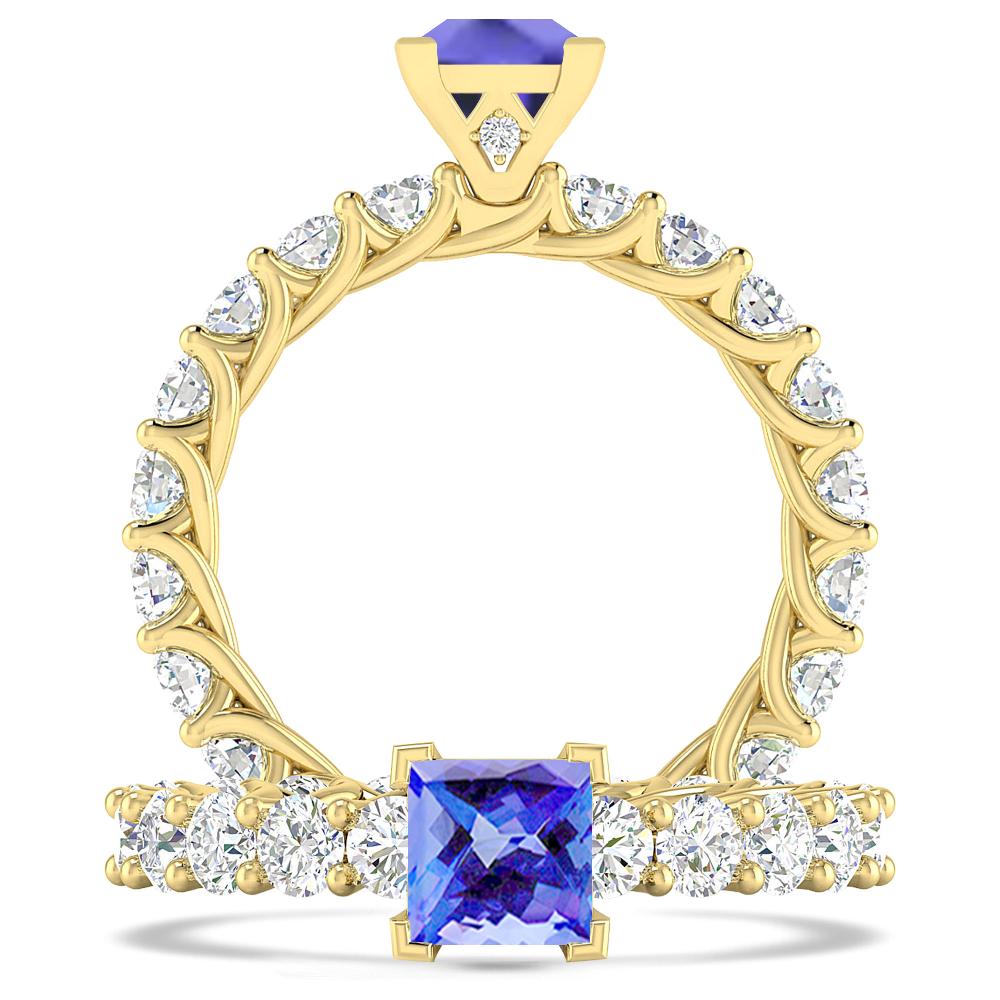 Yellow Gold - Tanzanite