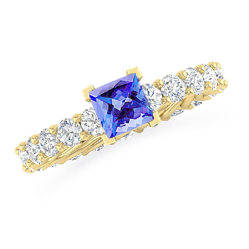 Yellow Gold - Tanzanite