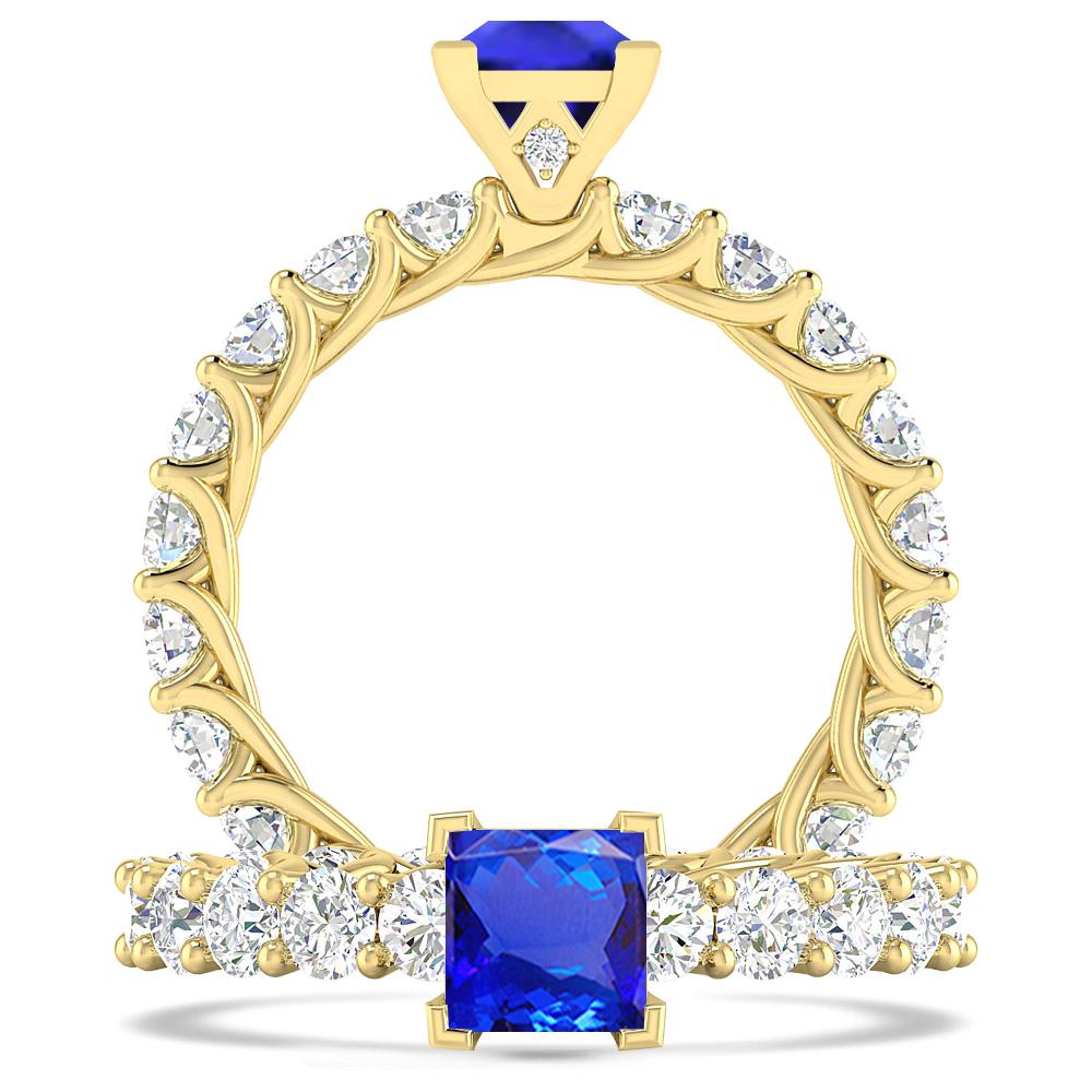 Yellow Gold - Tanzanite