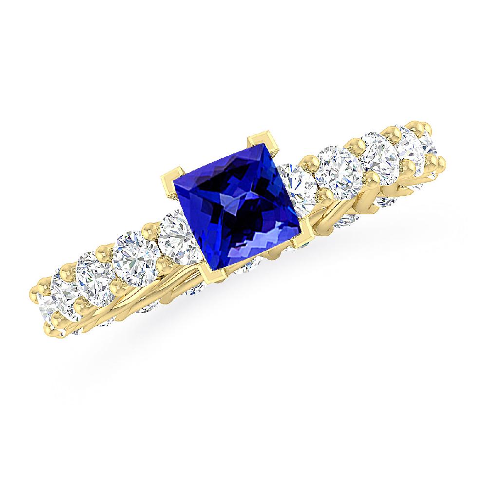 Yellow Gold - Tanzanite