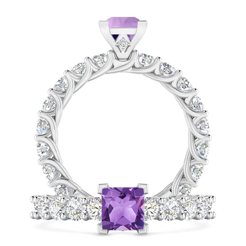 White Gold - Amethyst