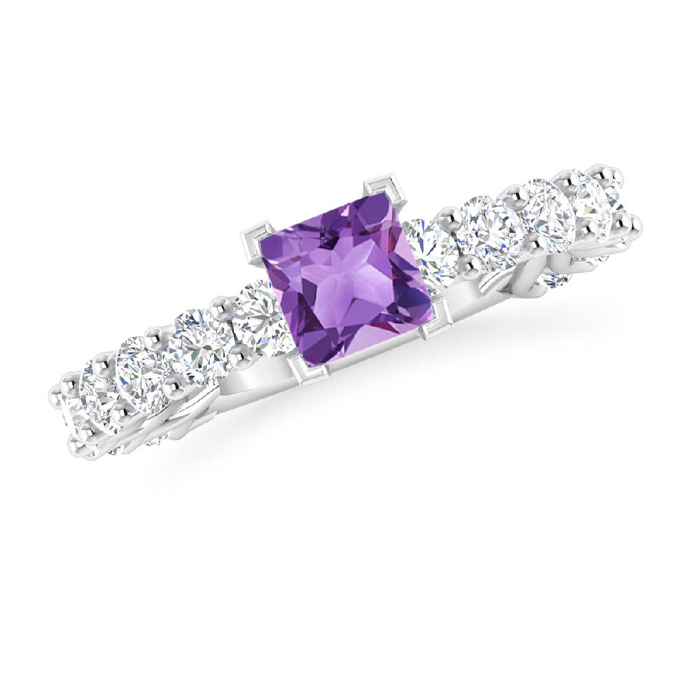 White Gold - Amethyst