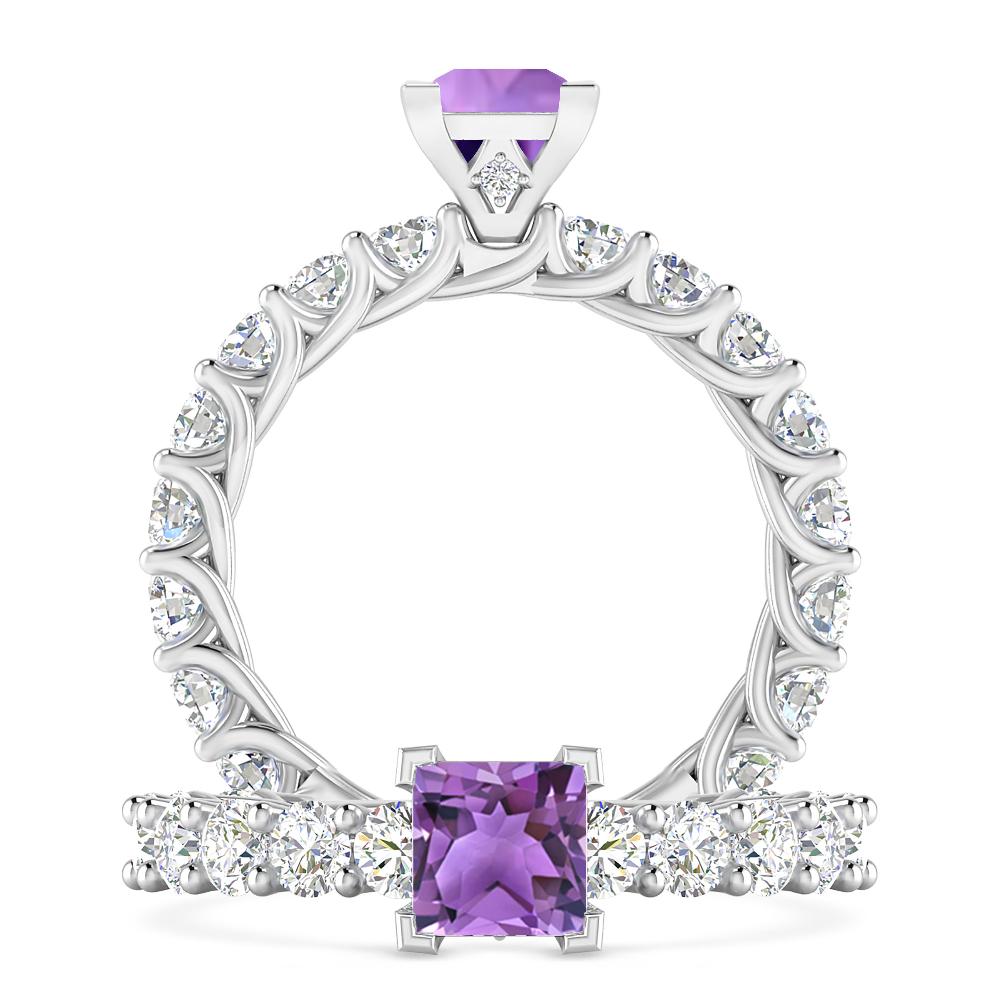 White Gold - Amethyst